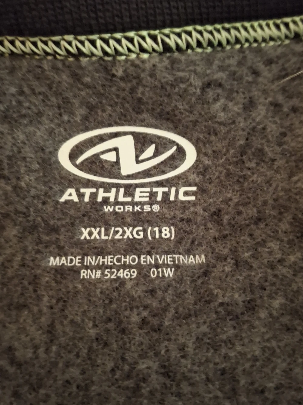 Athletic Works Men's Dark Gray Crewneck Sweater